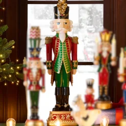 Raz Imports Raz 25.5" Large Red and Green Nutcracker Christmas Decoration 4510508 Clearance