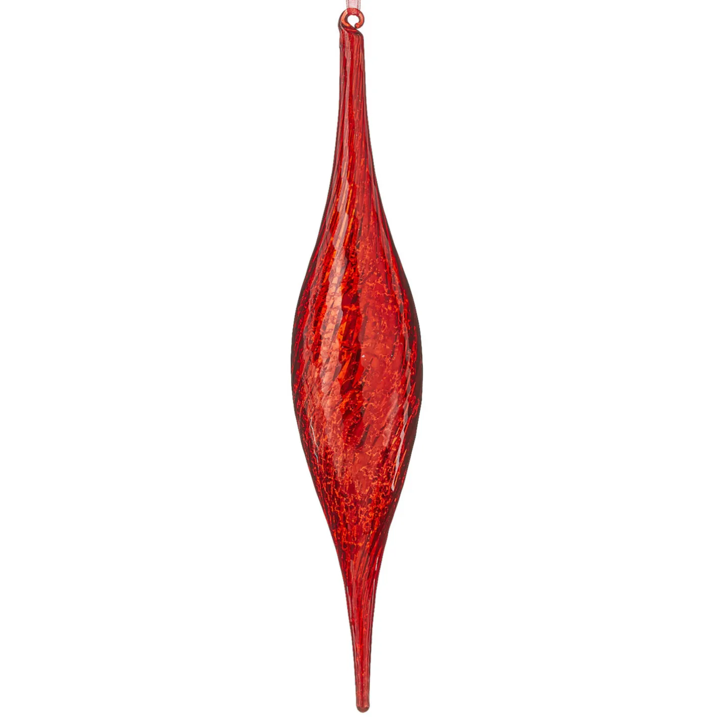 Raz Imports Raz 15" Large Red Mercury Glass Drop Christmas Ornament 4124578 Clearance