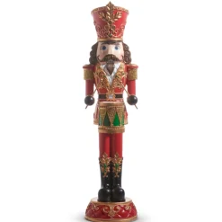 Raz Imports Raz 4' Large Standing Nutcracker Drummer Christmas Figure 4401626 New