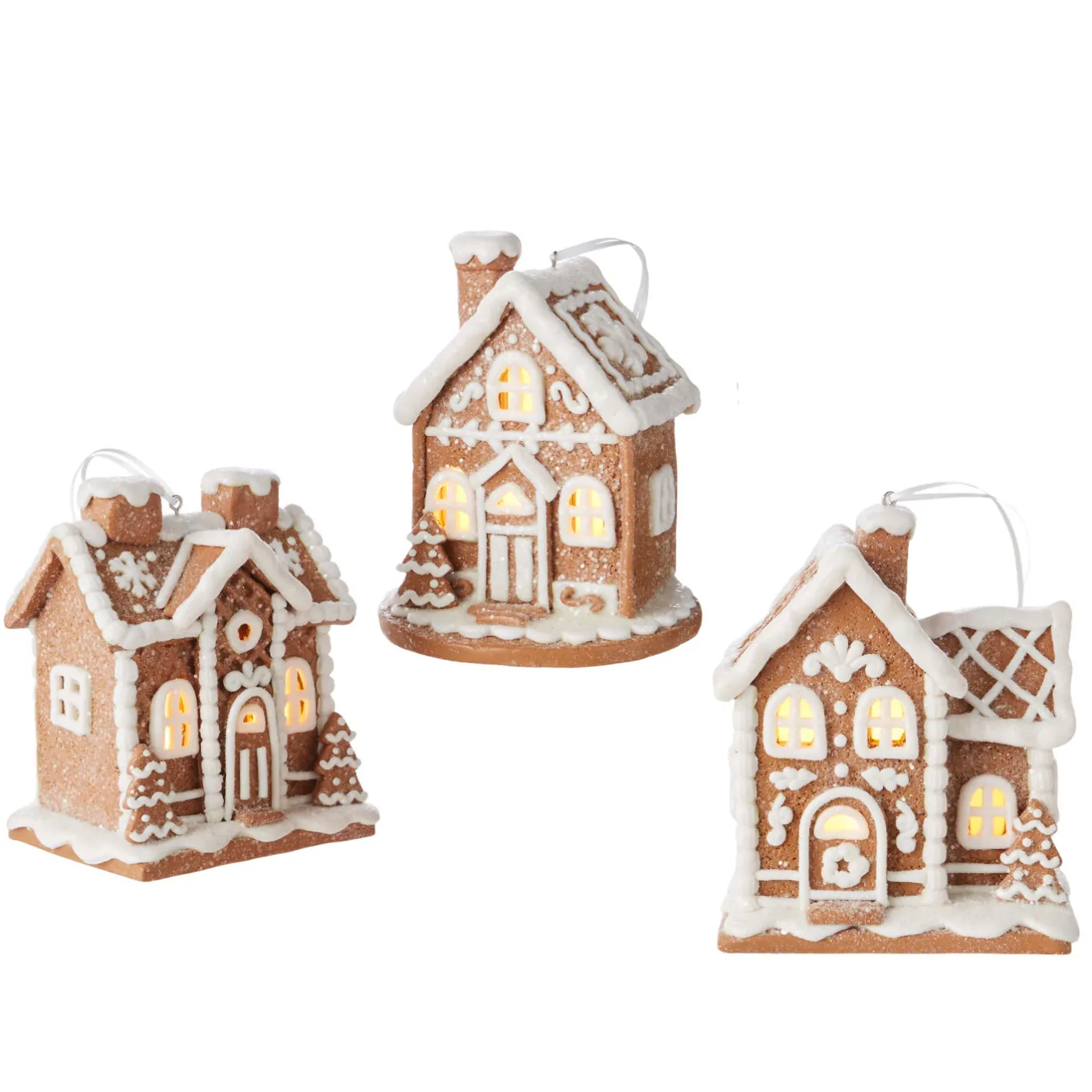 Raz Imports Raz 5" Lighted Gingerbread House Christmas Ornament 4216130 Clearance