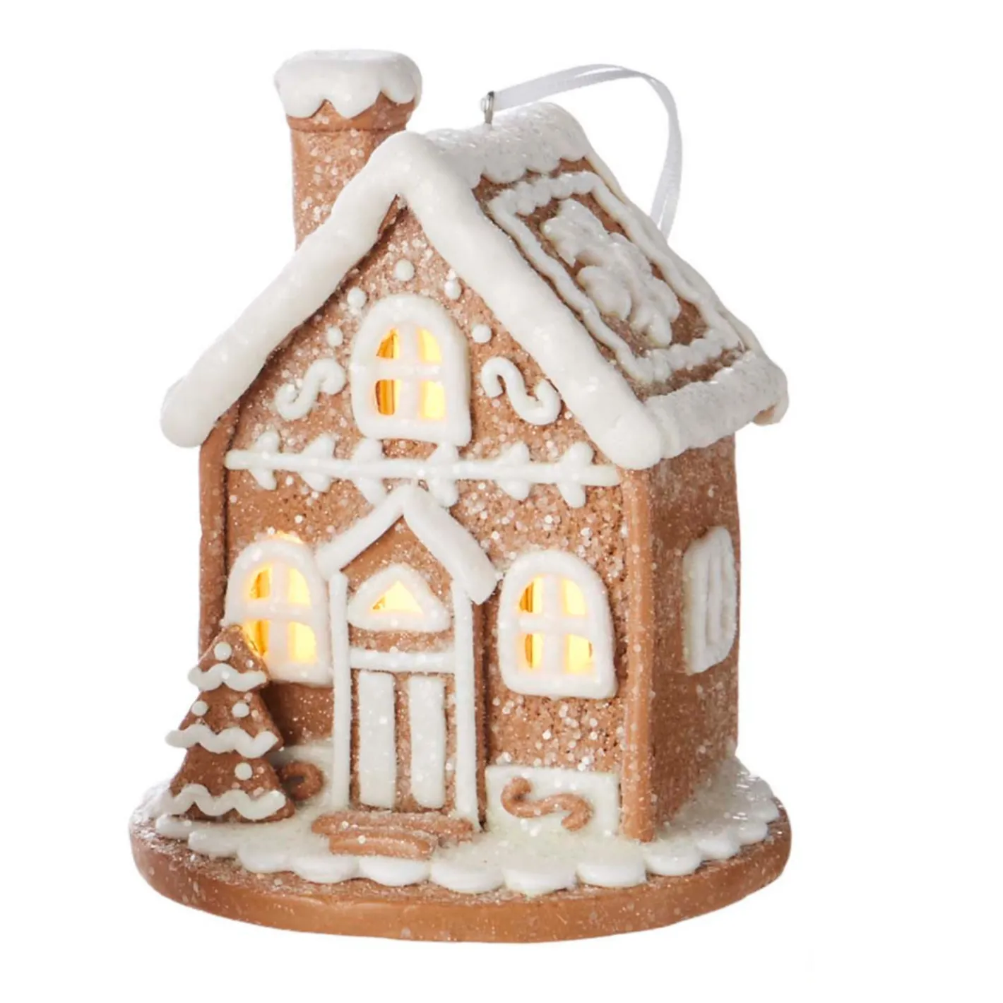 Raz Imports Raz 5" Lighted Gingerbread House Christmas Ornament 4216130 Clearance