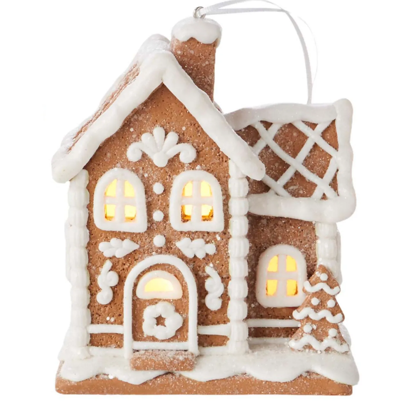 Raz Imports Raz 5" Lighted Gingerbread House Christmas Ornament 4216130 Clearance