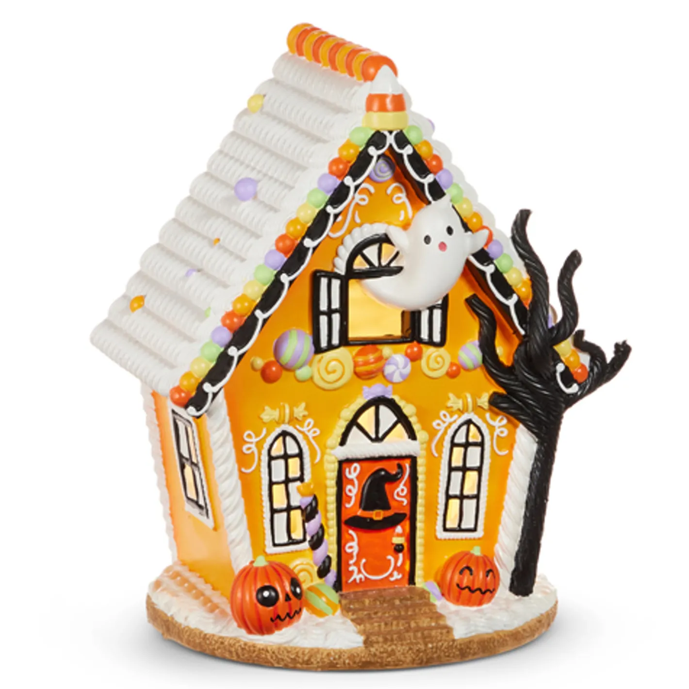 Raz Imports Raz 12" Lighted Halloween Gingerbread House Decoration 4510466 Hot