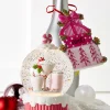 Raz Imports Raz 5" Lighted Peppermint Cocktail Cupcake with Swirling Glitter Christmas Snow Globe 4400768 Outlet
