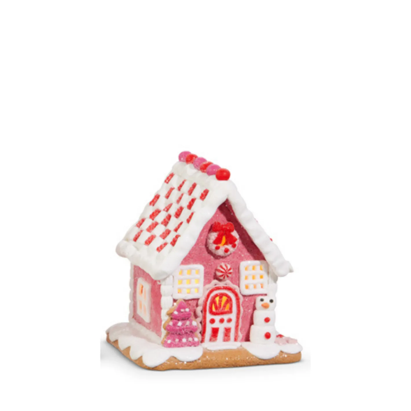 Raz Imports Raz 5.5" Lighted Pink Gingerbread House Christmas Ornament 4416250 Online