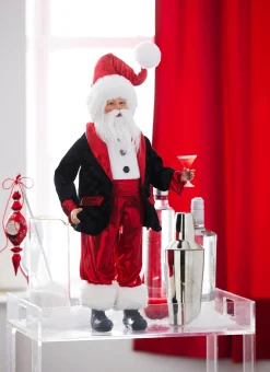 Raz Imports Raz 24" Martini Santa Christmas Figure 4302345 Discount
