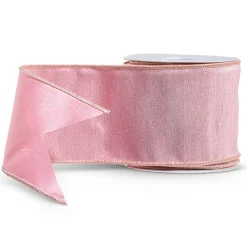 Raz Imports Raz 4" Metallic Pink Wired Christmas Ribbon R4427746