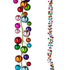 Raz Imports Raz 6' Multicolor Ball Christmas Garland G4202280 Online