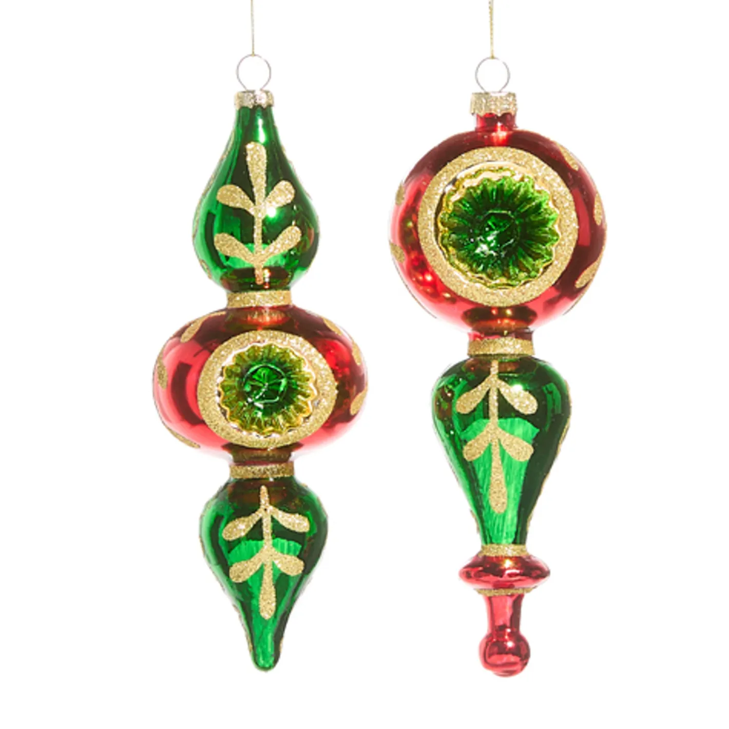 Raz Imports Raz 7.25" Multicolor Finial Glass Christmas Ornament 4525044 Online