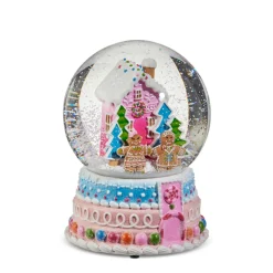 Raz Imports Raz 6.5" Musical Gingerbread House Snow Water Globe Christmas Decoration 4516362 Best