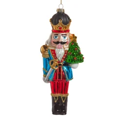 Raz Imports Raz 8.25" Nutcracker Glass Christmas Ornament 4552902 Discount