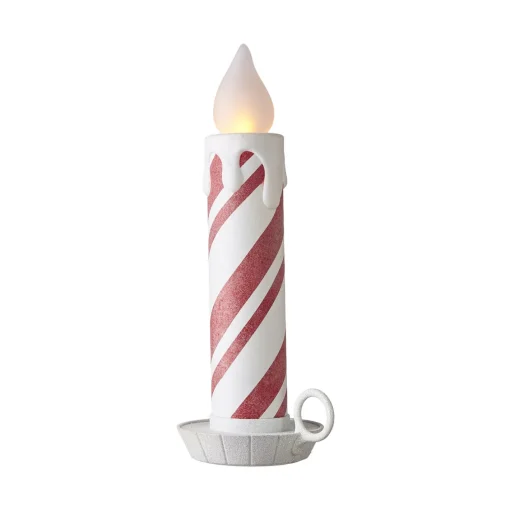 Raz Imports Raz 17.5" or 22.5" Battery Operated Peppermint Striped Large Candle Christmas Decoration Sale