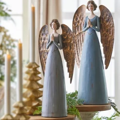 Raz Imports Raz 15.75" or 17.75" Blue Santos Angel Christmas Figure Online
