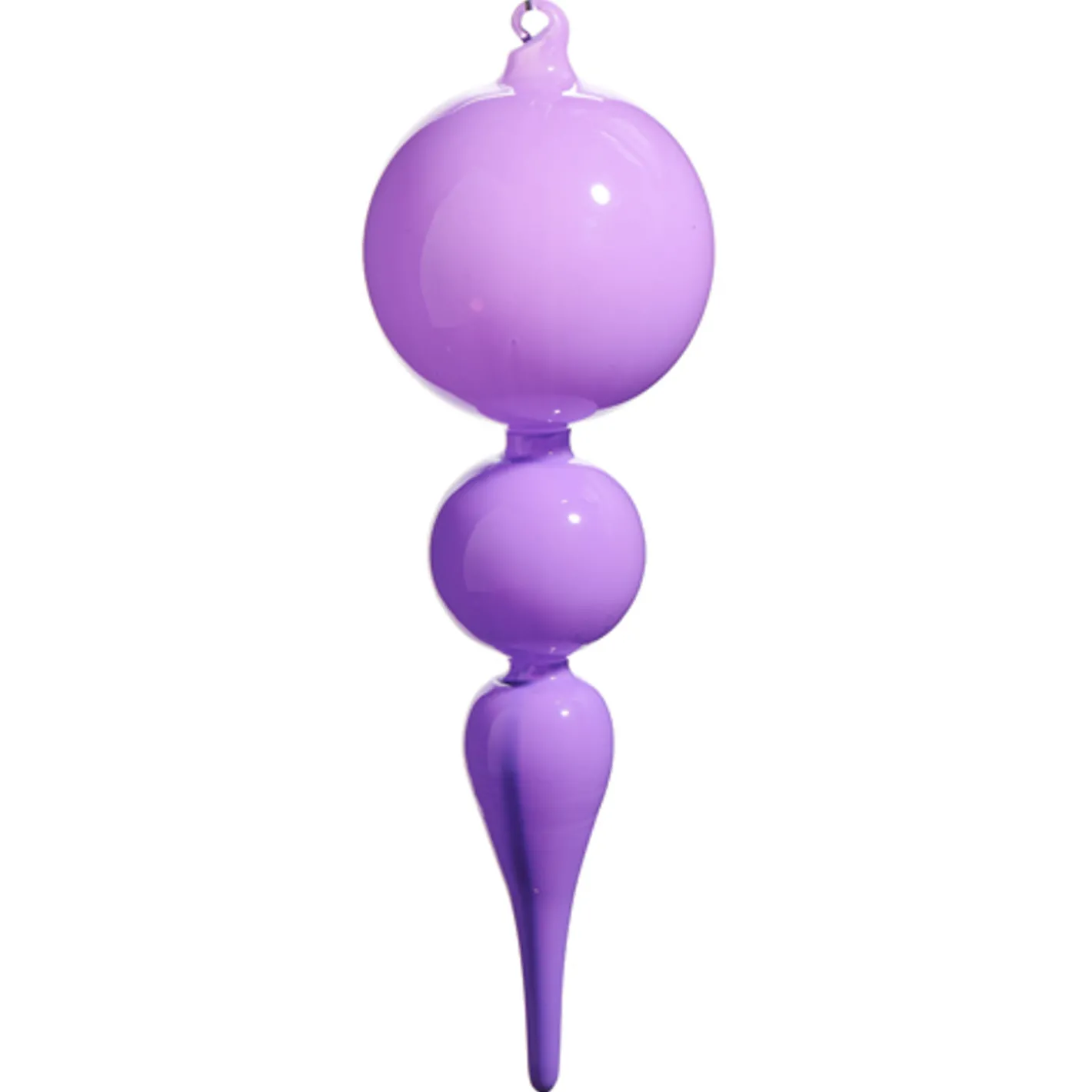 Raz Imports Raz 8" or 10" Bright Purple Finial Glass Christmas Ornament Online