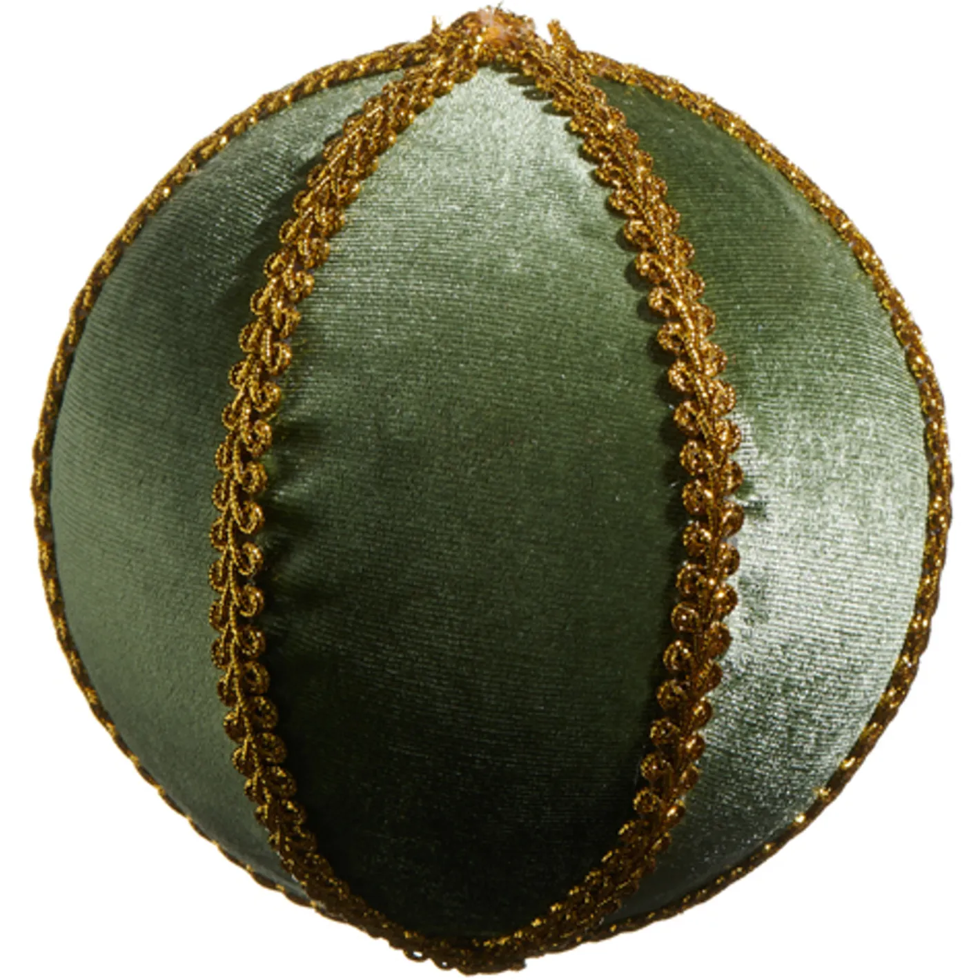 Raz Imports Raz 4" or 5" Green Velvet with Gold Braid Christmas Ornament Best