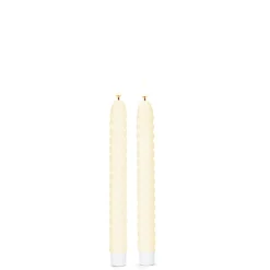Raz Imports Raz 8.5" or 10.5" Ivory Twist Flameless Taper Candles