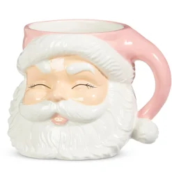 Raz Imports Raz 7.5" or 8" Large Pink Santa Christmas Container Mug Clearance