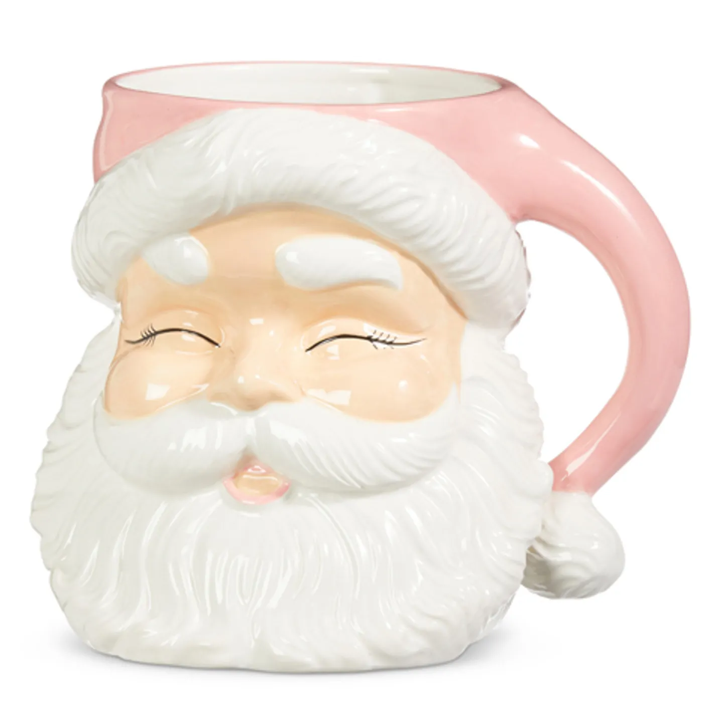 Raz Imports Raz 7.5" or 8" Large Pink Santa Christmas Container Mug Clearance