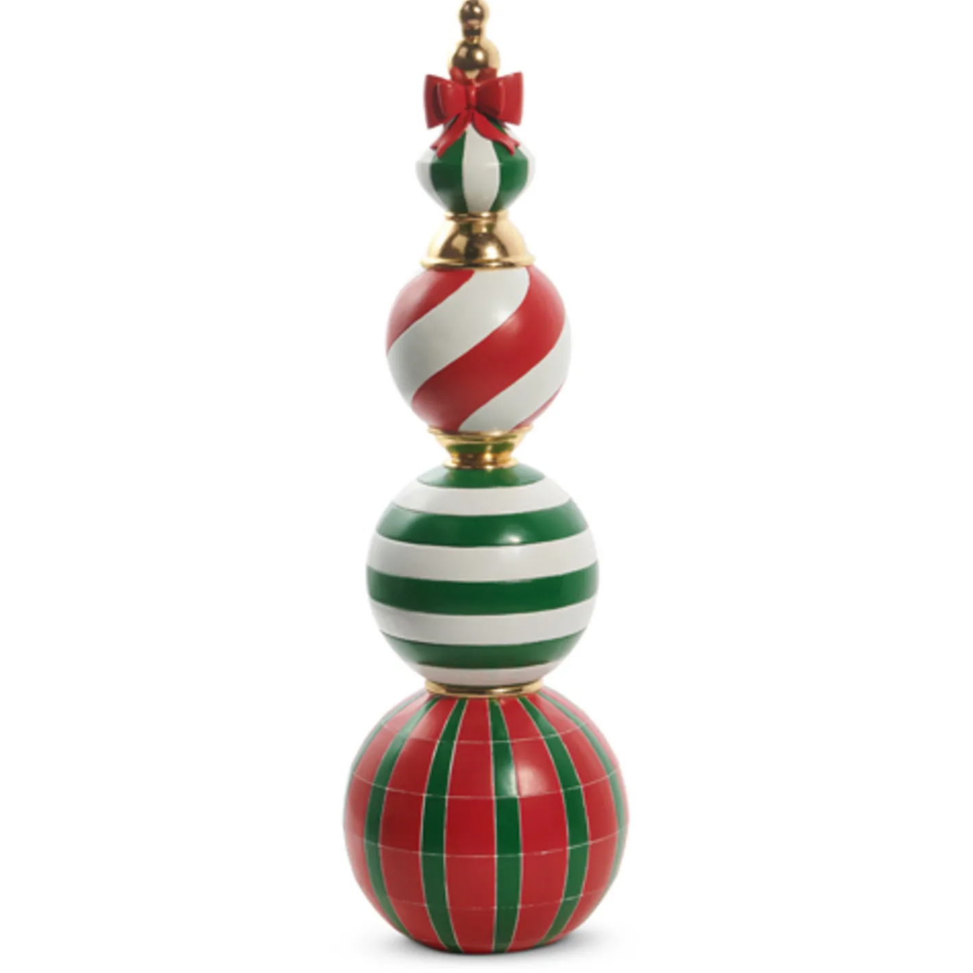 Raz Imports Raz 36" or 52" Large Traditional Red and Green Finial Christmas Decoration New