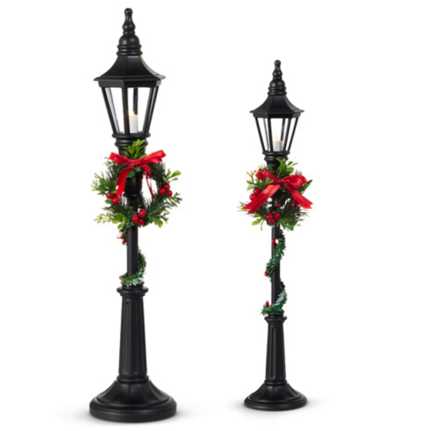 Raz Imports Raz 18.5" or 21" Lighted Black Christmas Lamp Post Outlet