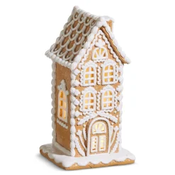 Raz Imports Raz 6" or 10" Lighted Christmas Gingerbread Town House Decoration