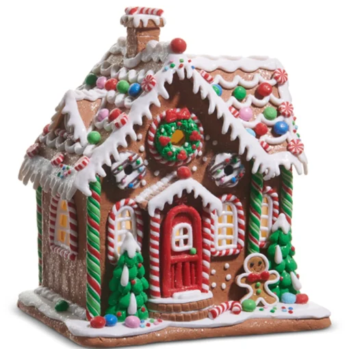 Raz Imports Raz 10" or 12" Lighted Gingerbread House Christmas Decoration Best