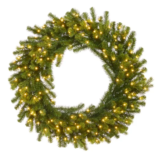 Raz Imports Raz 30" or 36" Mixed Pine Lighted Christmas Wreath Clearance