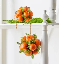 Raz Imports Raz 5" or 6" Orange Pomander Christmas Ornament Online