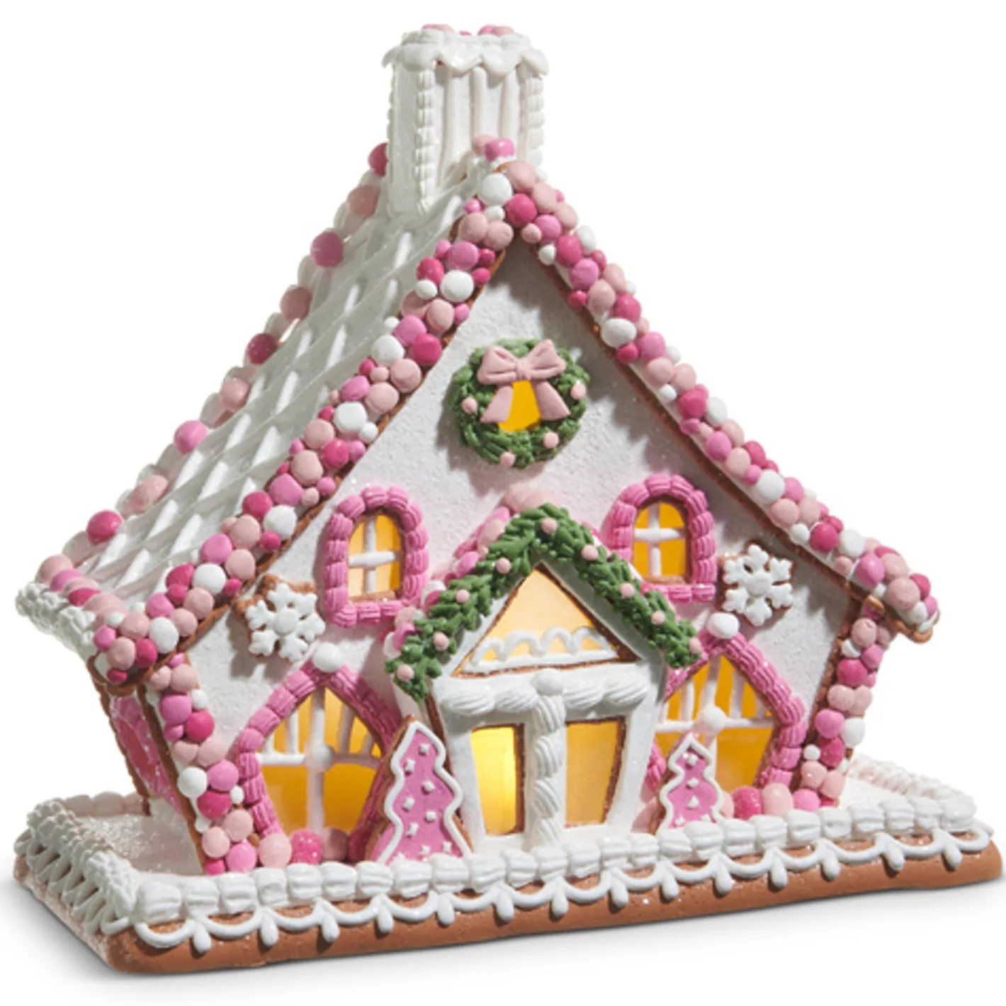 Raz Imports Raz 11.5" or 12" Pink Gingerbread House Christmas Decoration Online