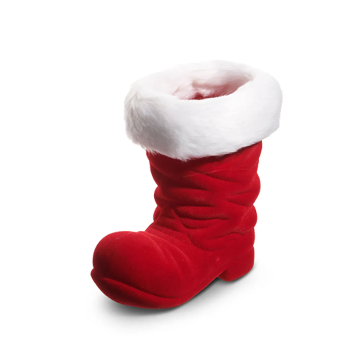 Raz Imports Raz 7.5" or 10.5" Red Flocked Santa Boot Christmas Decoration Hot