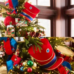 Raz Imports Raz 11.5" or 8.25" Red Nutcracker Hat Christmas Tree Topper Decoration Hot