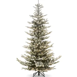 Raz Imports Raz 7.5' or 9' Snowy Norwegian Spruce with Brilliant Color Change LED Lights Christmas Tree Outlet