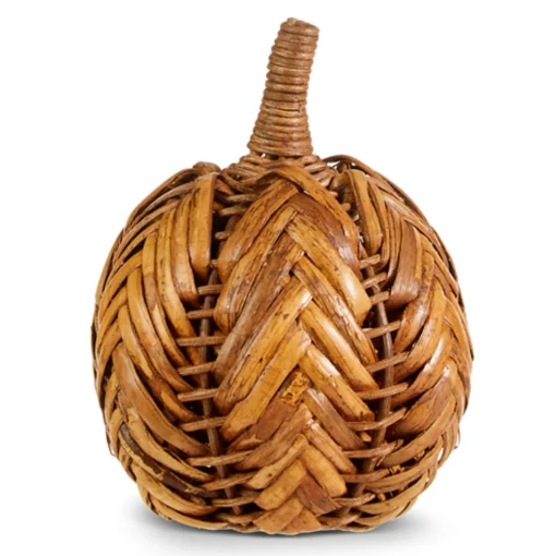 Raz Imports Raz 6.5" or 9" Wicker Pumpkin Fall or Halloween Decoration