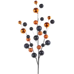 Raz Imports Raz 31" Orange and Black Ornament Ball Halloween Spray F4202447 Hot