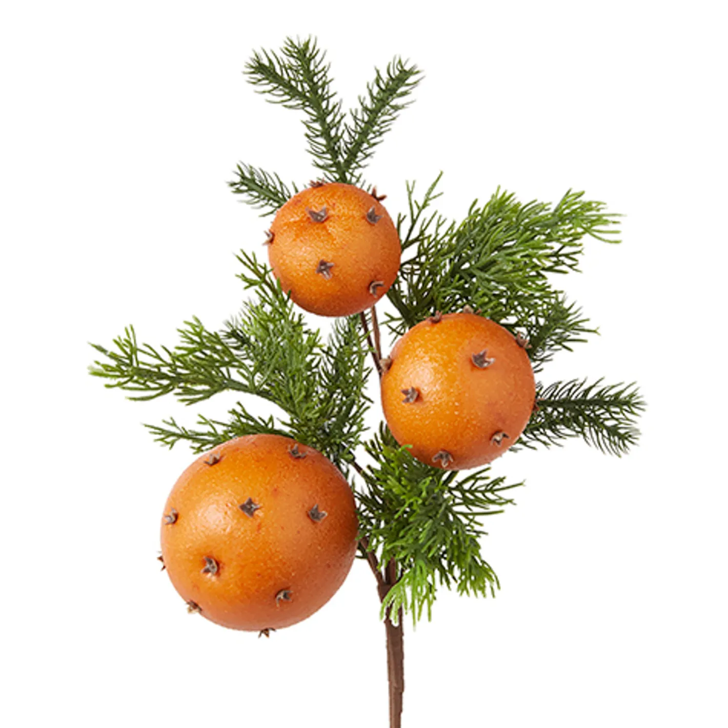 Raz Imports Raz 15" Orange Pomander and Cedar Pick Christmas Tree Spray F4202481 Hot
