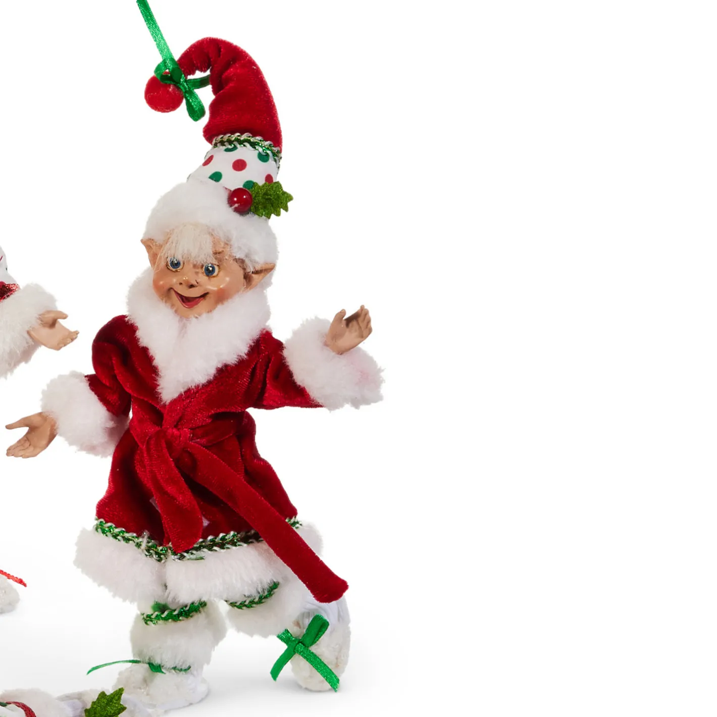 Raz Imports Raz 7" Pajama Party Posable Elf Christmas Figure 4502424 New