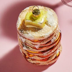 Raz Imports Raz 3.75" Pancake Stack Glass Christmas Ornament 4520895 Outlet