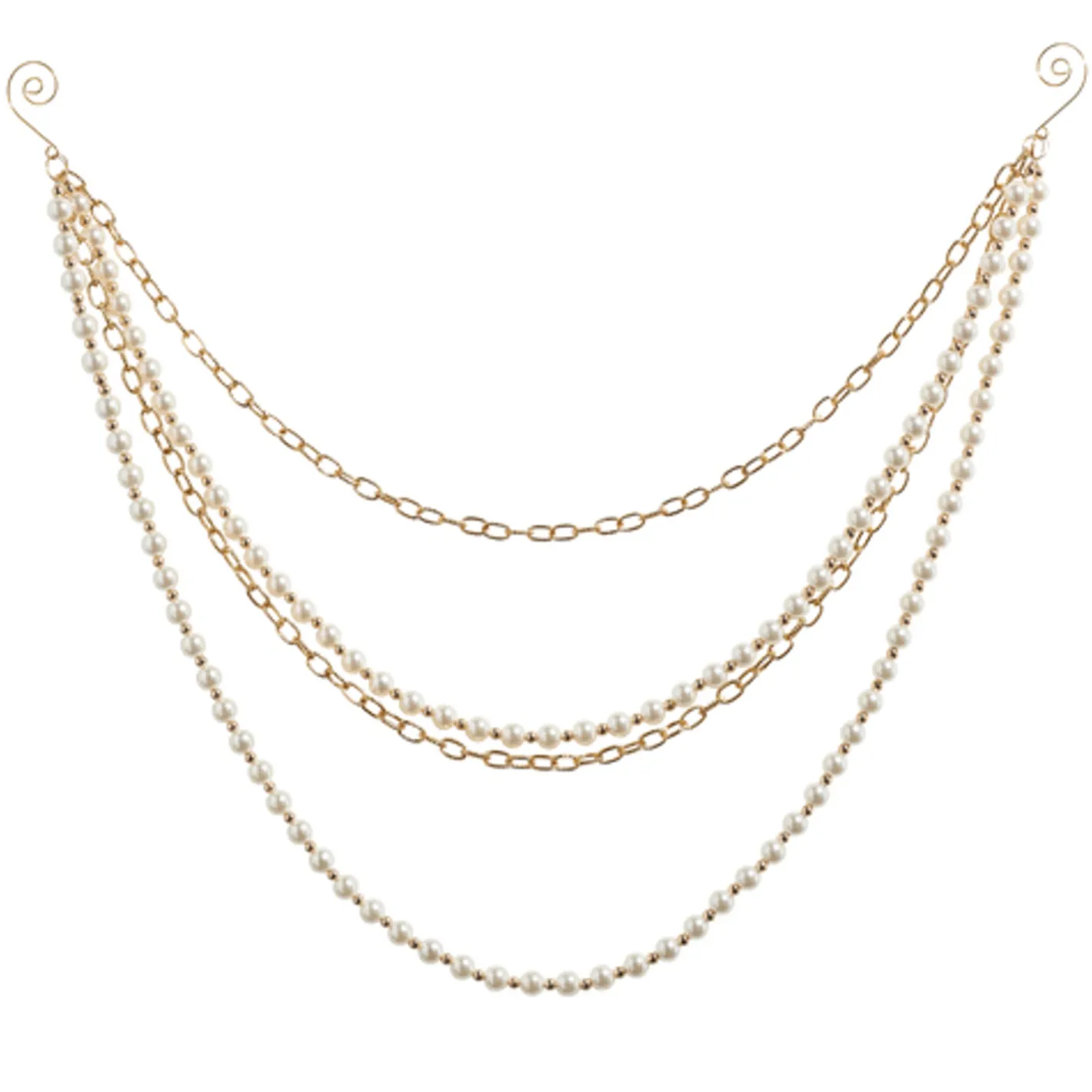 Raz Imports Raz 27" Pearl Chain Christmas Tree Garland G4417572