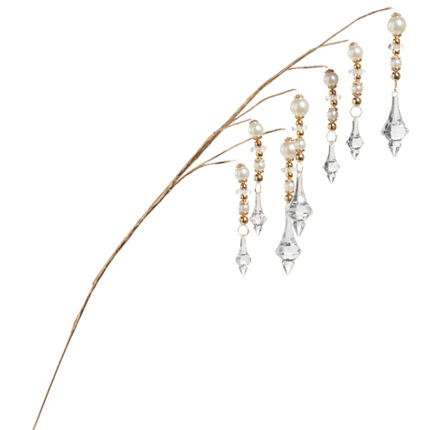 Raz Imports Raz 32.5" Pearl Crystal Dripping Christmas Tree Spray F4517572 Online