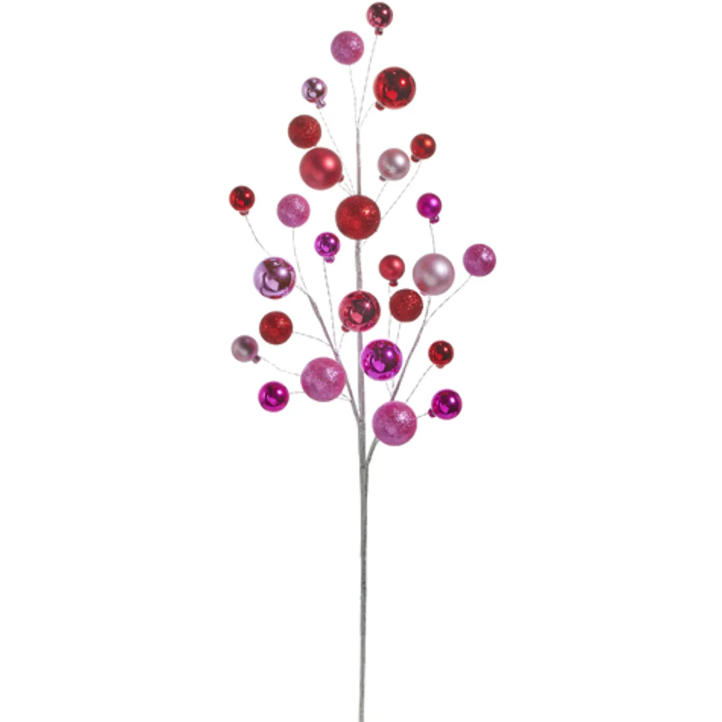 Raz Imports Raz 30" Pink and Red Ball Christmas Tree Spray F4402428 Clearance
