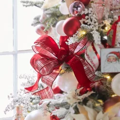 Raz Imports Raz 2.5" Pink and Red Plaid Wired Christmas Ribbon R4371767 Sale