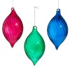 Raz Imports Raz 6" Pink, Green, or Blue Blown Glass Christmas Ornament 4523104 Clearance