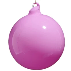 Raz Imports Raz 5" Pink Opaque Blown Glass Ball Christmas Ornament 4523080 New