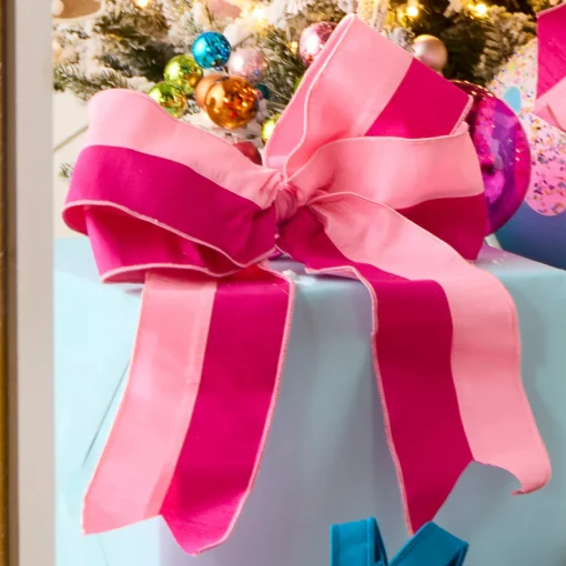 Raz Imports Raz 4" Pink Two Toned Wired Christmas Ornament R4571818 Hot
