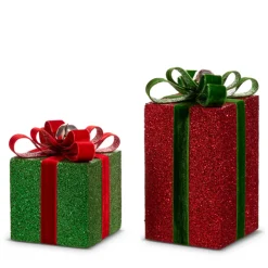 Raz Imports Raz 9.5" Red and Green Presents Christmas Decoration 4406633 Online