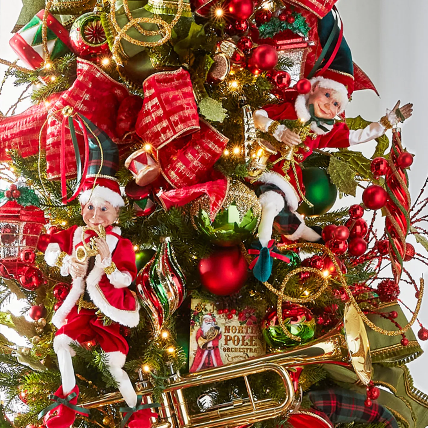 Raz Imports Raz 16" Red and Plaid Posable Christmas Elf Figure 4302355 Hot