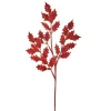 Raz Imports Raz 29" Red Glittered Holly Leaf Christmas Tree Spray F4441749 Sale