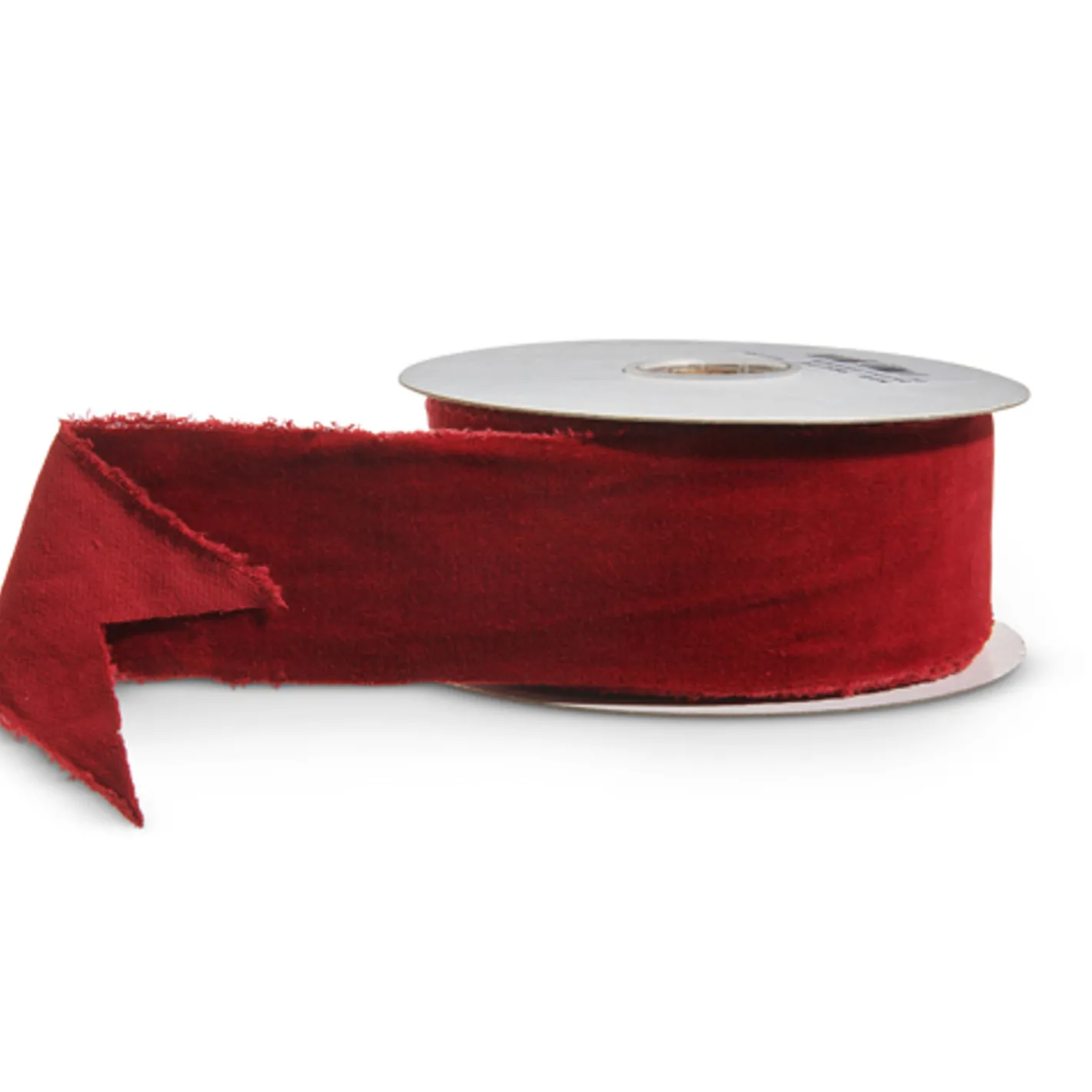 Raz Imports Raz 2.5" Red, Green, or Ivory Torn Edge Velvet Unwired Christmas Ribbon Hot