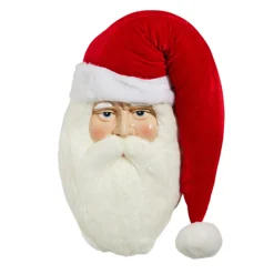 Raz Imports Raz 19.5" Red Hat Santa Face Hanging Christmas Decoration 4419124 Sale