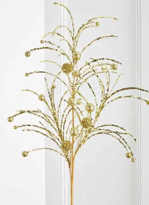 Raz Imports Raz 42" Red or Gold Glittered Ball Christmas Spray Best